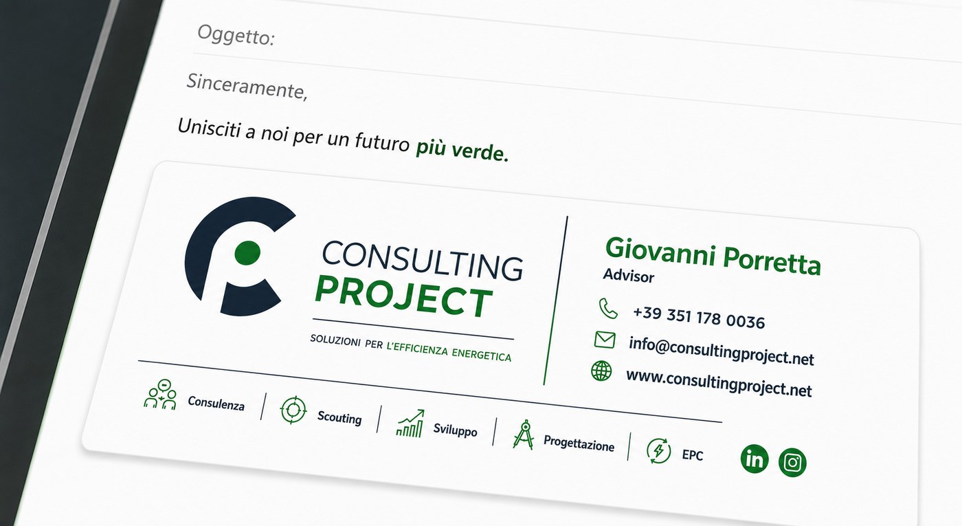 Business card of Giovanni Porretta, Advisor at Consulting Project